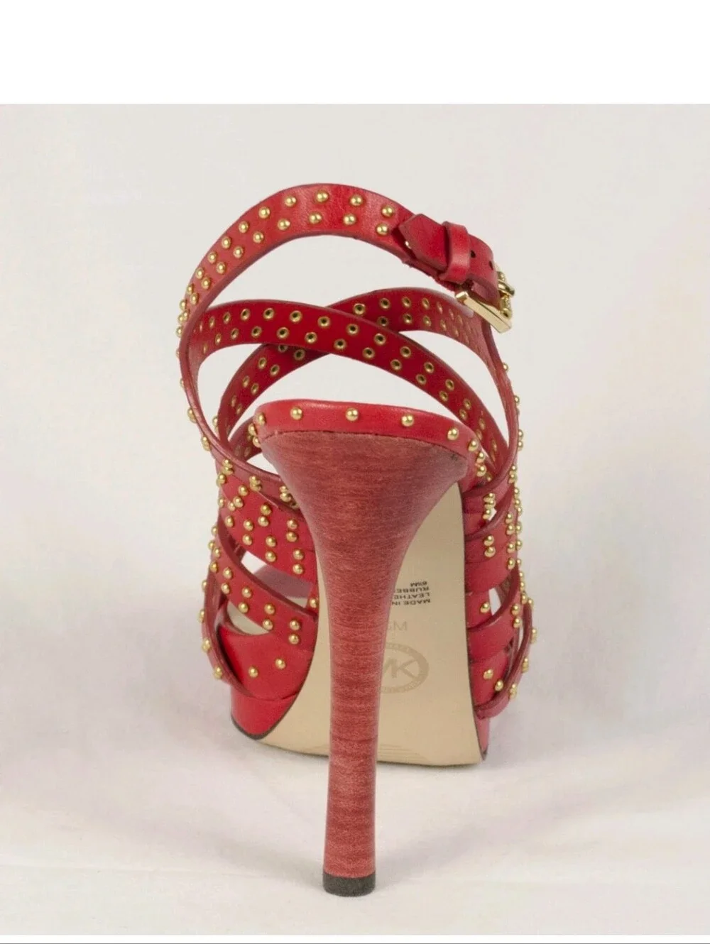 MICHAEL KORS Arianna Studded Strappy Spike Stiletto High Heel Sandals
